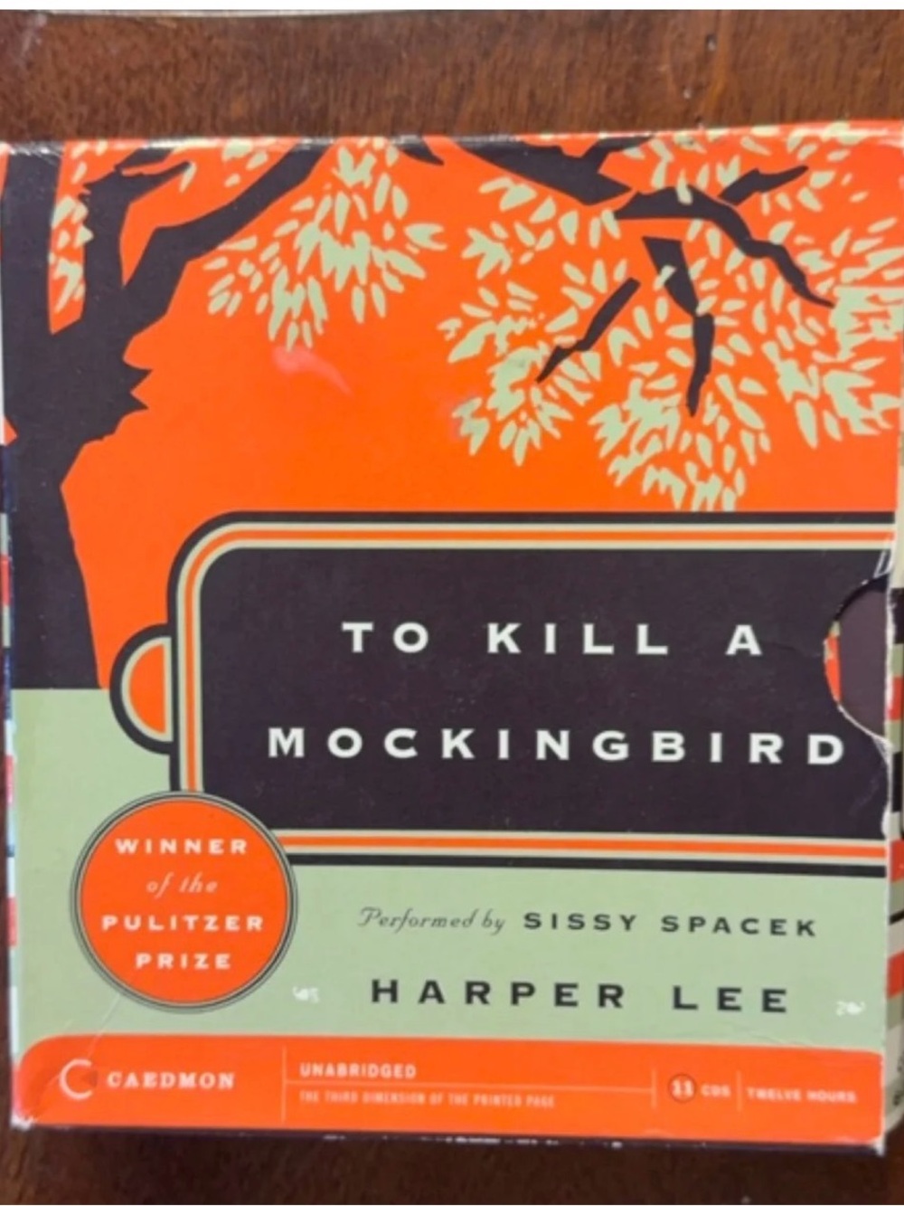 To Kill a Mockingbird Audiobook CD by Harper Lee - Orange & Mint